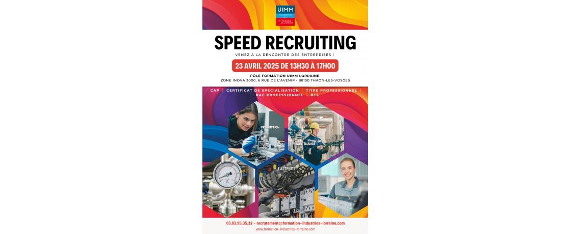 Speed recruiting à Thaon-les-Vosges