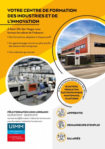 VOTRE CENTRE DE FORMATION DES INDUSTRIES ET DE L’INNOVATION
