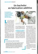 18 Juin : Un bachelor en fabrication additive