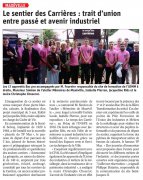 3 Juillet : Le sentier des Carrières trait d’union entre passé et avenir industriel
