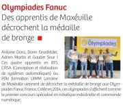 12 Juillet : Des apprentis de Maxéville décrochent la médaille de bronze