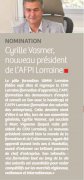 30 Août : Cyrille Vasmer nouveau président de l'AFPI Lorraine