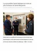 1er Septembre : La sous préfète Carole Dabrigeon en visite au Pôle formation de Sainte-Marguerite