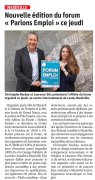 12 Octobre : Nouvelle édition du forum « Parlons Emploi » ce jeudi