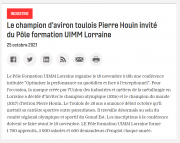 25 Octobre - Le champion d'aviron toulois Pierre Houin invité du Pôle formation UIMM Lorraine