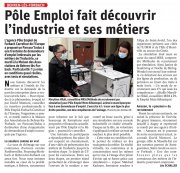 24 novembre : Pole emploi fait découvrir l'industrie et ses métiers en conditions réelles