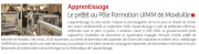 29 novembre : Le préfet au pole formation UIMM de Maxéville