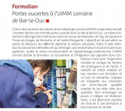 Les Tablettes Lorraine : Portes Ouvertes à l'UIMM de Bar-le-Duc