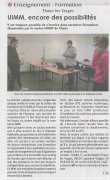 29 Octobre - Echo des Vosges : UIMM, encore des possibilités