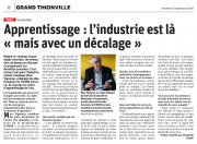 19 septembre : Apprentissage : l'industrie est là 