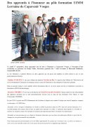 18 Septembre : Des apprentis à l'honneur au pôle formation UIMM Lorraine de Capavenir Vosges