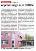 23 Juillet : Apprentissage avec l'UIMM