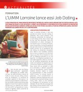 02 Juin - Les Tablettes Lorraines : L'UIMM Lorraine lance Easi Job Dating