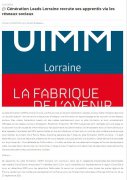 05 Mai : Génération Leads Lorraine recrute ses apprentis via les réseaux sociaux