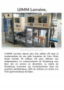 19 Novembre : L'UIMM Lorraine injecte plus d'un million d dans la modernisation de son pole formation