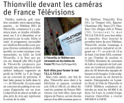 02 Décembre : Thionville devant les cameras de France télévisions