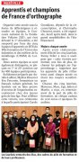 09 Décembre : Apprentis et champions de France d'orthographe
