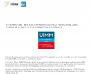 22 Avril : e-formation : 95% des apprentis du pôle formation UIMM Lorraine suivent leur formation à distance