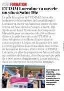 10 Mars : l'UIMM Lorraine va ouvrir un site à Saint-Dié