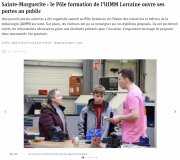 01 Février - Vosges Matin : Sainte-Marguerite : le pôle formation de l'UIMM Lorraine ouvre ses portes au public