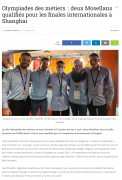 17 janvier 2022 : Olympiades des métiers deux mosellans qualifies pour les finales internationales a Shanghai