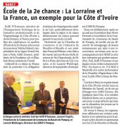 5 avril : E2C la lorraine et la France un exemple pour la Côte d'Ivoire