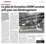 4 mai : Le Pôle de Formation UIMM Lorraine prêt pour son démenagement
