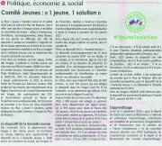 18 Février : Comité jeunes 1 jeune 1 solution