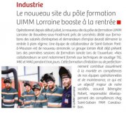 15 aout : le nouveau site du pôle formation UIMM lorraine booste a la rentrée