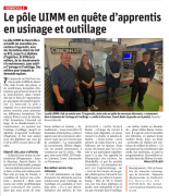 8 septembre : le pôle formation UIMM en quête d'apprentis en usinage et outillage