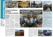 25 septembre : le jardin éphémère flamboie sur la place Stanislas