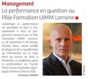 1er novembre : La performance en question au Pole Formation UIMM Lorraine