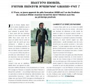 Mars : Matteo Morin futur Mister Jeunesse Grand Es
