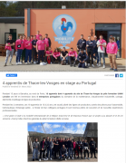31 mars : 4 apprentis de Thaon-les-Vosges en stage au Portugal