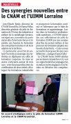 17 Mars : Des synergies nouvelles entre le CNAM et l'UIMM Lorraine