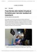 4 octobre : Fives Nordon allie réalité virtuelle et formation pour recruter soudeurs et tuyauteurs