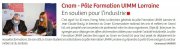 22 Mars : CNAM - Pole formation UIMM Lorraine en soutien pour l'industrie