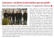 11 mars : pôle formation UIMM lorraine 9 apprentis retenus