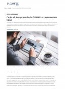1er Avril : Ce jeudi, les apprentis de l’UIMM Lorraine sont en ligne