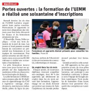 3 Avril : Portes ouvertes la formation de l'UIMM a réalise une soixantaine d'inscriptions