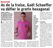 6 Avril : As de la fraise, Gael Schaeffer va défier le gratin hexagonal