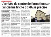 7 Avril : L'arrivée du centre de formation sur l'ancienne friche SDMA se précise