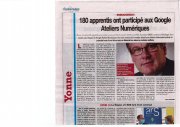 2 Avril : 180 apprentis ont participé aux Google Ateliers 