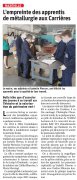 15 Avril : L'empreinte des apprentis de métallurgie aux Carrières