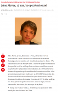 06 juin : Jules Mayer 17 ans bac professionnel