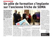 14 Mai : Le chantier du Pôle de formation sur l’ancienne friche de l’usine SDMA est lancé