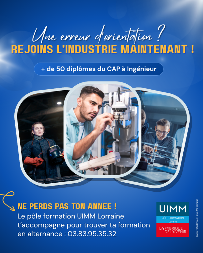 Il n'est pas trop tard pour rejoindre l'industrie